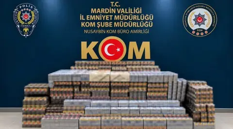 MARDİN'DE 22 BİN 50 PAKET KAÇAK SİGARA ELE GEÇİRİLDİ