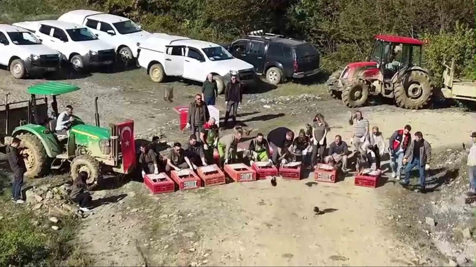 SİNOP’TA BİYOLOJİK ÇEŞİTLİLİĞİN KORUNMASI VE YABAN HAYATININ DESTEKLENMESİ AMACIYLA YÜRÜTÜLEN ÇALIŞMALAR KAPSAMINDA 550 SÜLÜN DOĞAYA SALINDI.