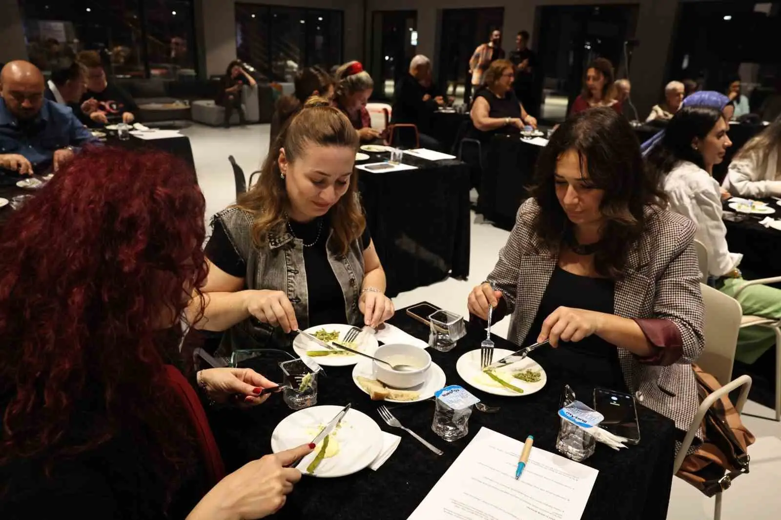 NİLÜFER BELEDİYESİ'NİN İLGİYLE TAKİP EDİLEN "GASTROETNOMÜZİKOLOJİK KAYNATMALAR" SÖYLEŞİ SERİSİNİN, YENİ DÖNEMİ BAŞLADI. PROF. DR. ÖZLEM DOĞUŞ VARLI'NIN KURGUSU VE SUNUMUYLA HAYATA GEÇİRİLEN PROGRAMIN İLK BULUŞMASI, "PLAK DÖNER, ÇATAL ŞIKIRDAR: CUMHURİYET'İN SOFRALARI VE SESLERİ" TEMASIYLA DÜZENLENDİ.
