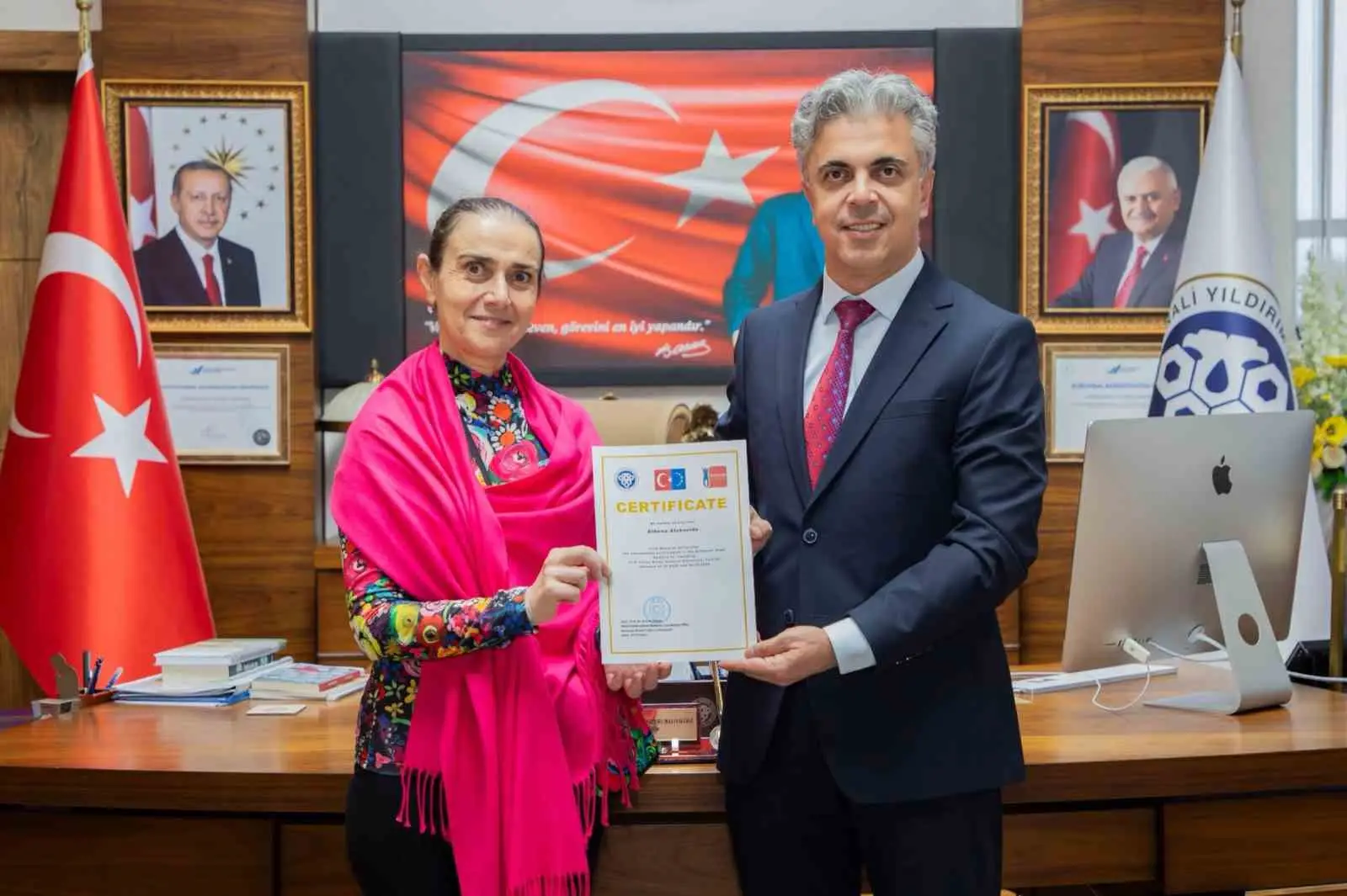 MASARYK ÜNİVERSİTESİ DİL MERKEZİNDE GÖREV YAPAN DOÇ. DR. ATHENA ALCHADZİU, ERASMUS+ PERSONEL HAREKETLİLİĞİ KAPSAMINDA ERZİNCAN BİNALİ YILDIRIM ÜNİVERSİTESİNİ (EBYÜ) ZİYARET ETTİ