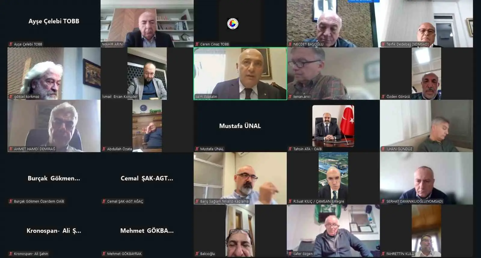 TÜRKİYE ODALAR VE BORSALAR BİRLİĞİ (TOBB) TÜRKİYE ORMAN ÜRÜNLERİ MECLİSİ, SEKTÖRÜN GÜNCEL KONULARINI ELE ALMAK ÜZERE ÇEVRİM İÇİ OLARAK TOPLANDI.