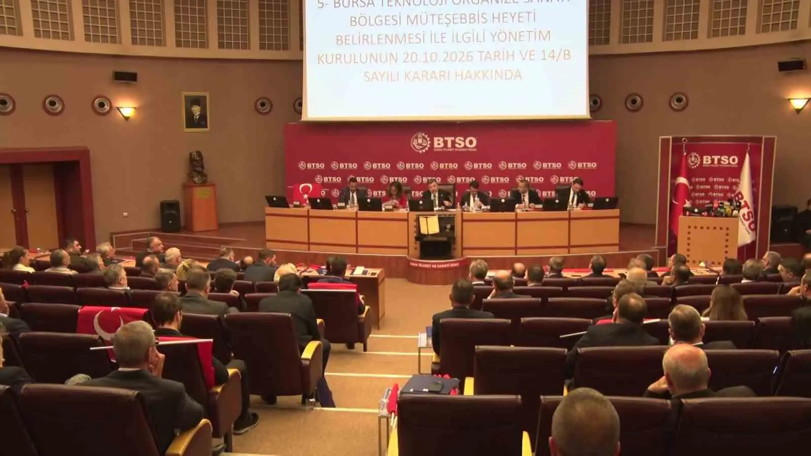 BURSA TİCARET VE SANAYİ ODASI (BTSO) MECLİS TOPLANTISINDA TEKNOSAB MÜTEŞEBBİS HEYETİ'NİN BELİRLENMESİ VE ODA İŞTİRAKLERİNİN YÖNETİMİ TARTIŞMA KONUSU OLDU.