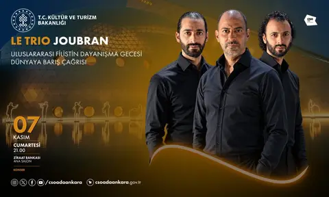 DÜNYACA ÜNLÜ FİLİSTİNLİ MÜZİK GRUBU LE TRİO JOUBRAN, KASIM AYINDA TÜRKİYE’DE 3 KONSERLE MÜZİKSEVERLERLE BULUŞACAK. GRUP, 6 KASIM’DA İZMİR’DE, 7 KASIM’DA ANKARA’DA VE 8 KASIM’DA İSTANBUL’DA SAHNE ALACAK.